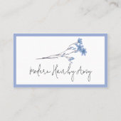 Herinnering blauwe rand ventilator selectie visitekaartje (Achterkant)