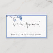 Herinnering blauwe rand ventilator selectie visitekaartje (Voorkant)