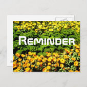 Herinnering Briefkaart (Voorkant / Achterkant)