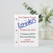 HERINNERING BRIEFKAART - NOTEPAPER - MULTIFUNCTION (Staand voorkant)