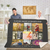 Herinnering citeert donkergrijs in het liefhebben  sherpa deken