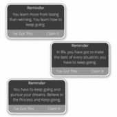 Herinnering condoleances begrafenis blijven onders sticker (Voorkant)