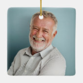 Herinnering Dankbare Herinneringen Citaat Groen Fo Keramisch Ornament (Achterkant)