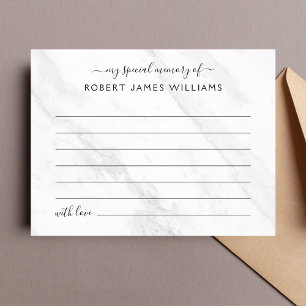 Herinnering Delen Funeral Herdenking Briefkaart