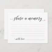 Herinnering Delen Sympathie, Herdenkingskaart Kaart (Voorkant / Achterkant)