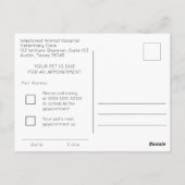 Herinnering diergeneeskundig gebruik briefkaart (Achterkant)