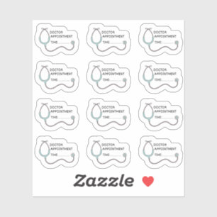 Herinnering Doktersafspraak Gezondheids Tracker Pl Sticker