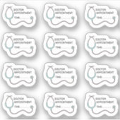 Herinnering Doktersafspraak Gezondheids Tracker Pl Sticker (Voorkant)