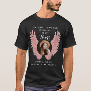 Herinnering Foto & Angel Wings Memorial T-shirt