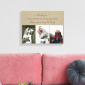 Herinnering foto collage Neutral Sleep in vrede Canvas Afdruk (Insitu (Woonkamer))