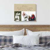 Herinnering foto collage Neutral Sleep in vrede Canvas Afdruk (Insitu (Slaapkamer))