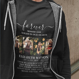 Herinnering Foto Collage | Vroeger in ons hart T-shirt