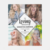 Herinnering foto-kolgeherdenkteken fleece deken (Voorkant)