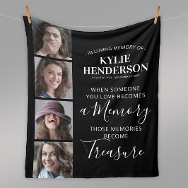 Herinnering foto-kolgeherdenkteken fleece deken