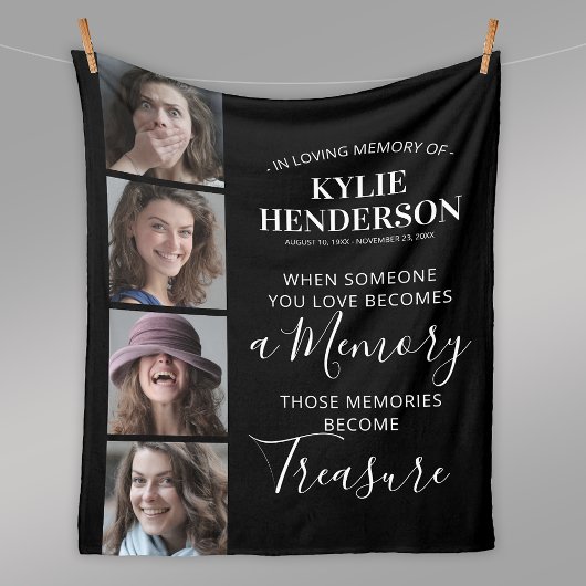 Herinnering foto-kolgeherdenkteken fleece deken