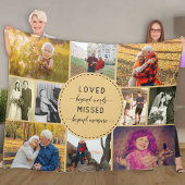 Herinnering fotocollage Loved Beyond words Fleece Deken