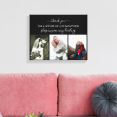 Herinnering fotocollage Slaap in Peace Black Canvas Afdruk (Insitu (Woonkamer))