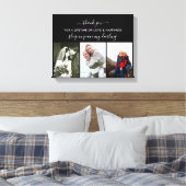 Herinnering fotocollage Slaap in Peace Black Canvas Afdruk (Insitu (Slaapkamer))