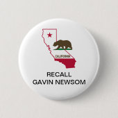 HERINNERING GAVIN NEWSOM GOVERNOR Button (Voorkant)