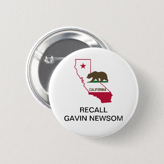 HERINNERING GAVIN NEWSOM GOVERNOR Button (Voorkant /achterkant)