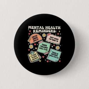 Herinnering Geestelijke Gezondheid Angst Positief  Ronde Button 5,7 Cm
