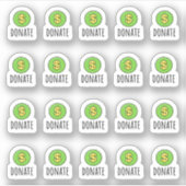 Herinnering Geld Donatie Doneer Liefdadigheid Plan Sticker (Voorkant)