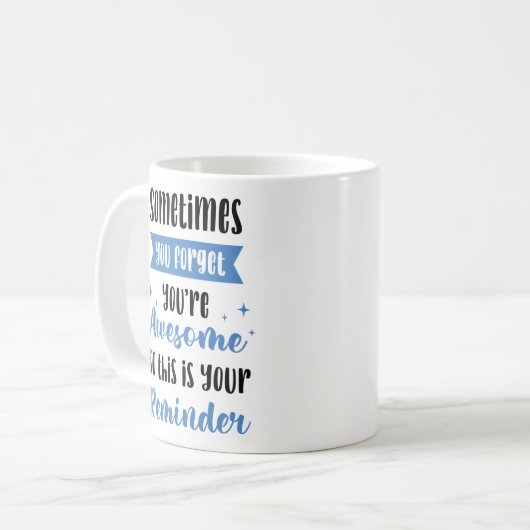 Herinnering Je bent Geweldige Koffiemok (Voorkant links)