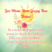 Herinnering Kinderveiligheid Raamsticker (Vel 3)