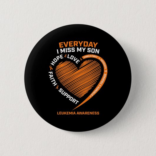 Herinnering Liefdevolle herinnering aan mijn zoon Ronde Button 5,7 Cm (Voorkant)