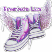 Herinnering Lizzy Custom-Cut Vinyl Sticker (Voorkant)