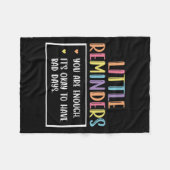 Herinnering mentale gezondheidsadviseur 1 fleece deken (Voorkant (Horizontaal))