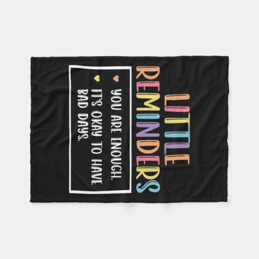 Herinnering mentale gezondheidsadviseur 1 fleece deken (Voorkant (Horizontaal))