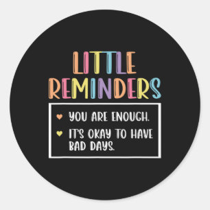 Herinnering mentale gezondheidsadviseur 1 ronde sticker