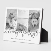 Herinnering met liefde | Moderne huisdier-herdenki Fotoplaat (Zijkant)