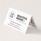 Herinnering microblading Brow Aftercare Appointmen Visitekaartje (Voorkant)