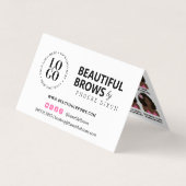 Herinnering microblading Brow Aftercare Appointmen Visitekaartje (Voorkant)