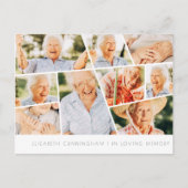 Herinnering Modern Eenvoudig Chic 9 Foto Collage Briefkaart (Voorkant)