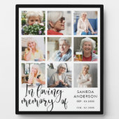 Herinnering Moderne Gedenkplaat Fotocollage  Fotoplaat (Voorkant)