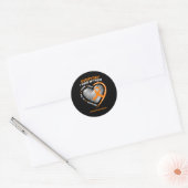 Herinnering Moeder Loving Memory van Moeder Leukem Ronde Sticker (Envelop)