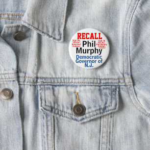 Herinnering: NJ Gov. Murphy (Bewerken voor elke st Ronde Button 5,7 Cm