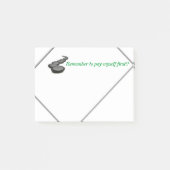 Herinnering om mezelf te betalen. post-it® notes (Voorkant)