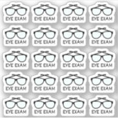 Herinnering oogtestafspraak opticien sticker (Voorkant)
