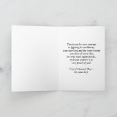 Herinnering op Veteranendag Bedankkaart (Binnen)