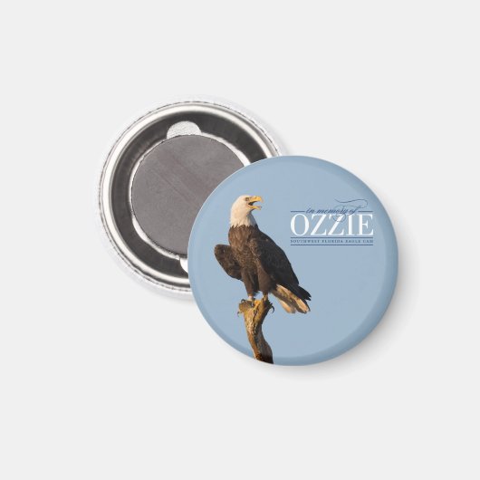 Herinnering Ozzie Circle Magnet (Voorkant / Achterkant)