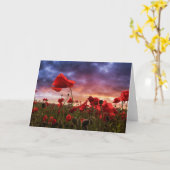 Herinnering | Papavers Kaart (Gele Bloem)