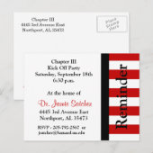 Herinnering Post Card2 Uitnodiging Briefkaart (Voorkant / Achterkant)