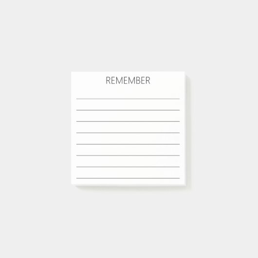 Herinnering  post-it® notes (Voorkant)