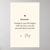 Herinnering Poster (Voorkant)