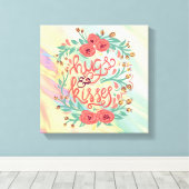 Herinnering rode prijsopgave canvas afdruk (Insitu (Houten vloer))