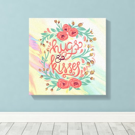 Herinnering rode prijsopgave canvas afdruk (Insitu (Houten vloer))